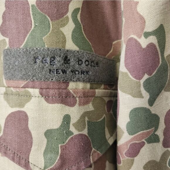 Rag And Bone Camo Flight Shirt Jacket - Picture 5 of 15